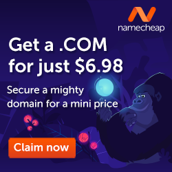 Namecheap - .COM promotion
